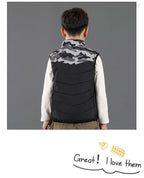 Gilet Chauffant Enfant Camouflage Gris