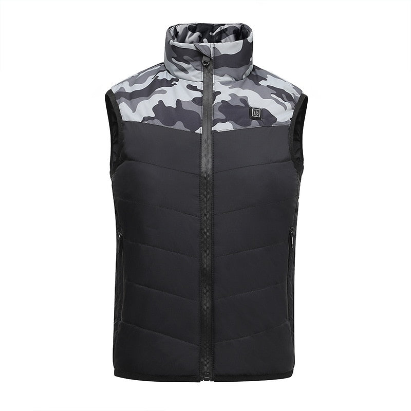 Gilet Chauffant Enfant Camouflage Gris Vêtement-chauffant.com Camouflage gris 130cm 