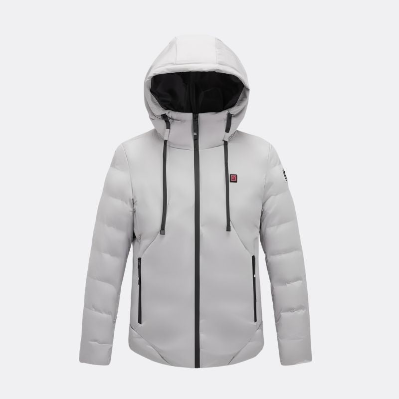 Manteau chauffant à capuche et imperméable pour homme