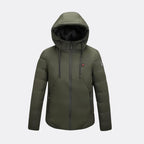 Manteau chauffant à capuche et imperméable pour homme