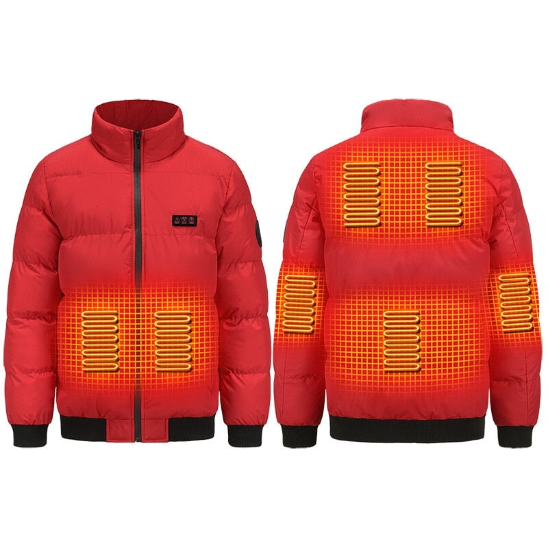 Manteau chauffant homme