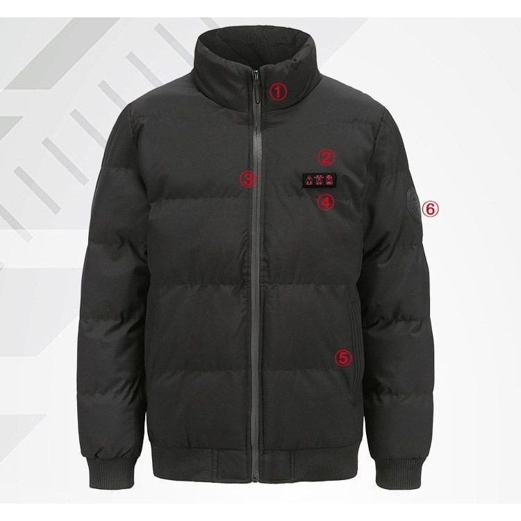 Manteau chauffant homme