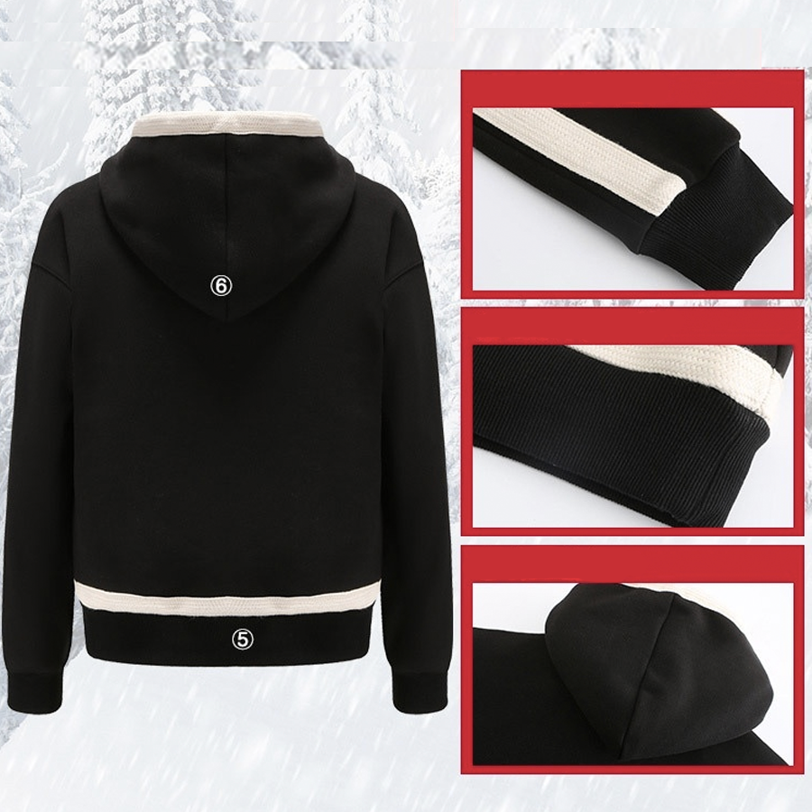Sweat à capuche chauffants USB pour homme