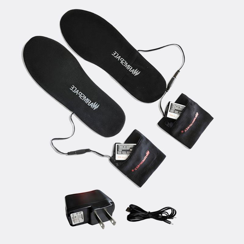 Semelles intérieures de chaussures métropolitaines USB chauffante