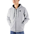 Veste à capuche chauffante grise