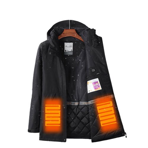 Veste chauffante de travail noire