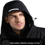 Veste chauffante de travail noire