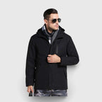 Veste chauffante de travail noire
