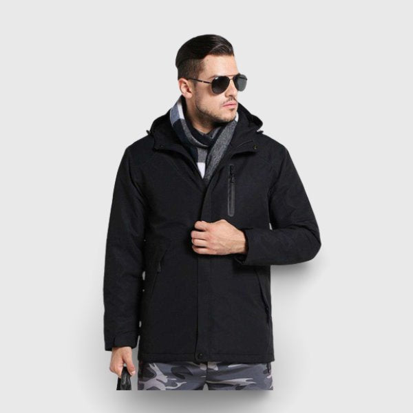 Veste chauffante de travail noire