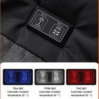 Veste chauffante électrique à manche courte noire