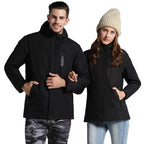 Veste chauffante électrique femme noire