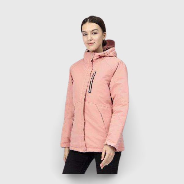 Veste chauffante électrique femme rose