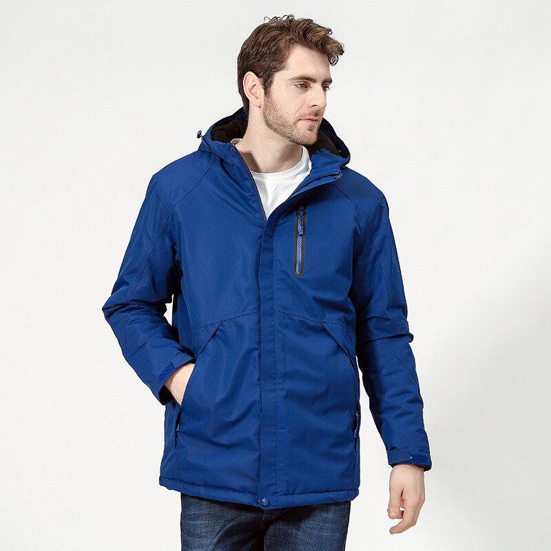 Blouson chauffante électrique homme bleu