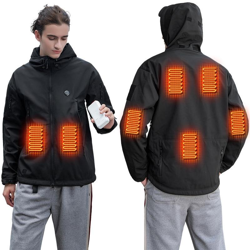 Veste chauffante électrique légère noir