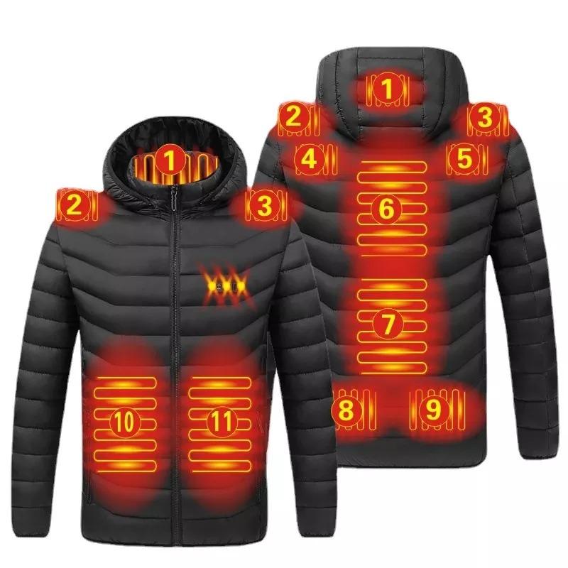 Veste chauffante électrique ski noire