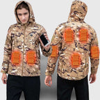 Veste chauffante légère camouflage beige