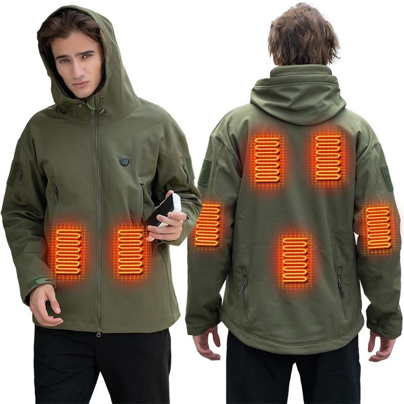 Veste chauffante légère kaki