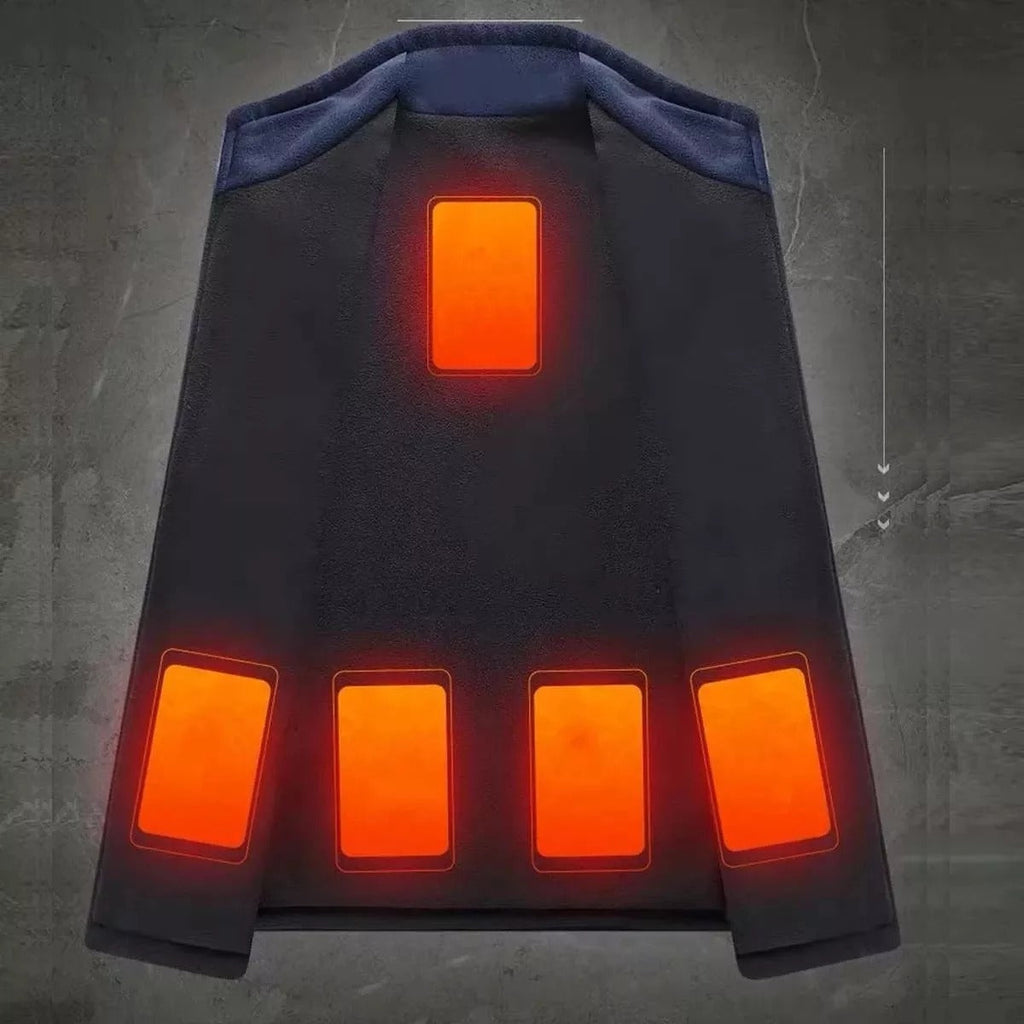 Veste chauffante polaire