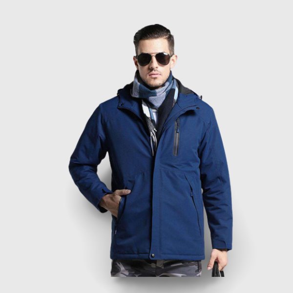 Veste chauffante pour le travail | bleu