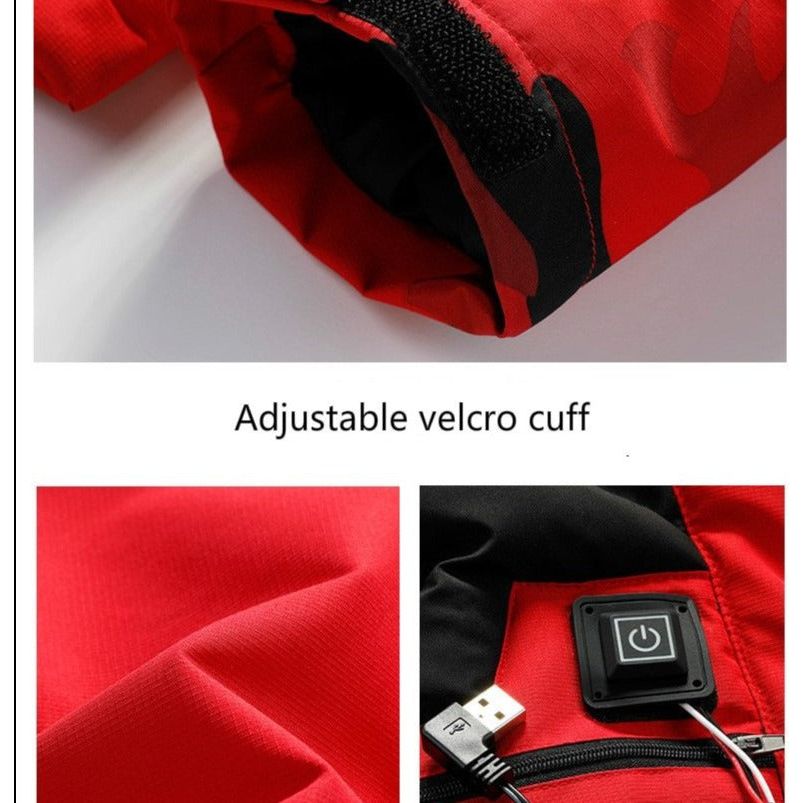 Veste chauffante rouge