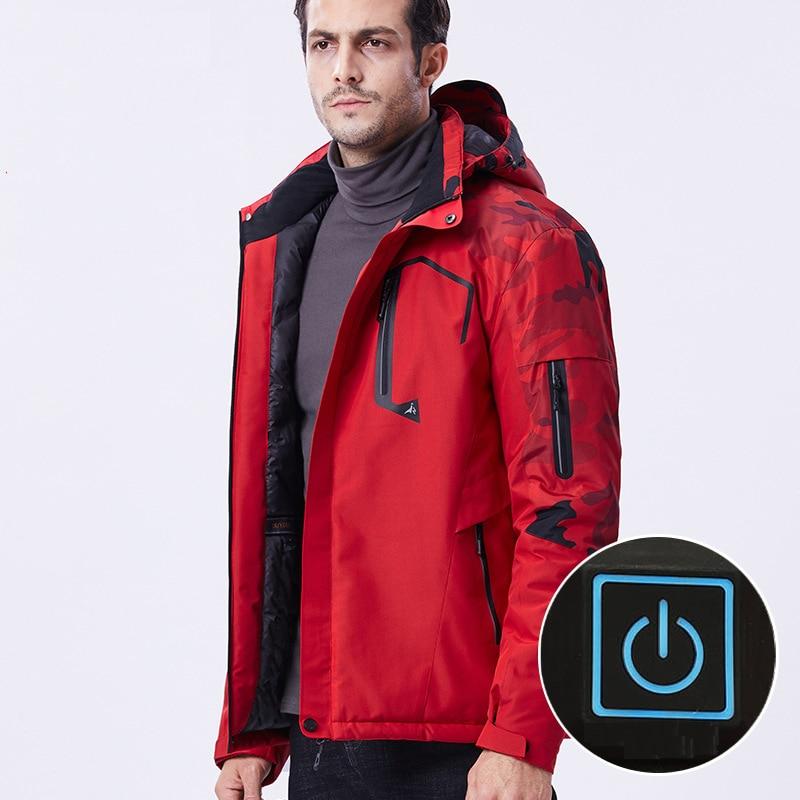 Veste chauffante rouge