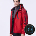 Veste chauffante rouge