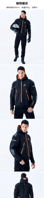 Veste chauffante spéciale moto unisexe
