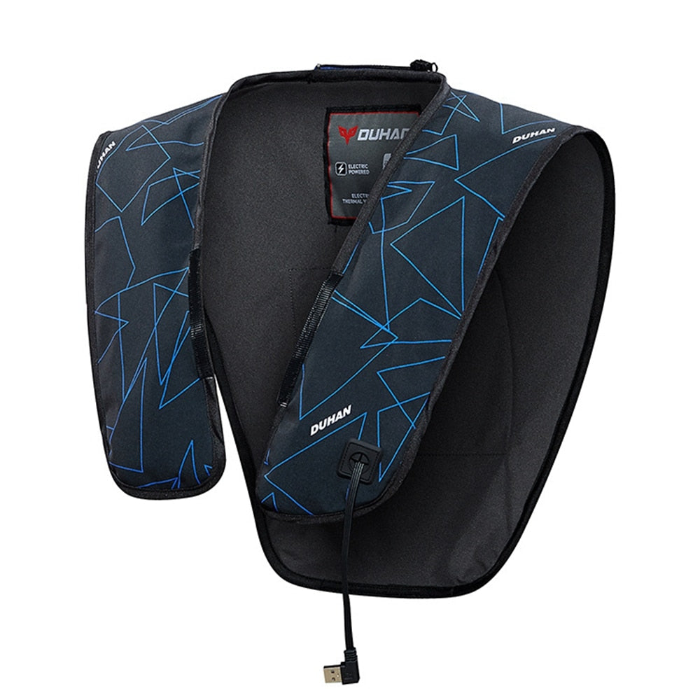 Veste chauffante spéciale moto unisexe