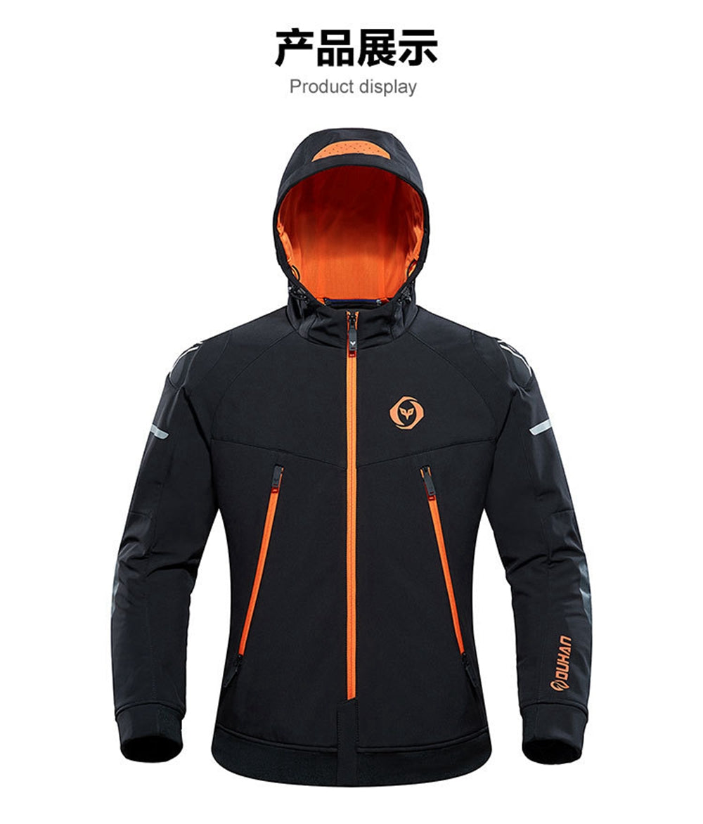 Veste chauffante spéciale moto unisexe