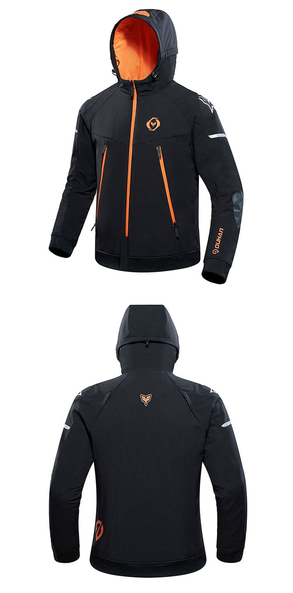 Veste chauffante spéciale moto unisexe