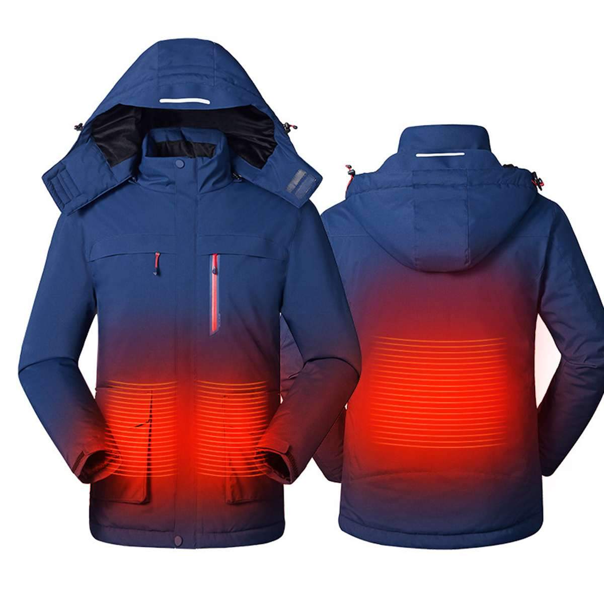 Veste chauffante unisex | bleue