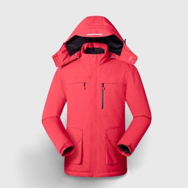Veste chauffante unisex rouge