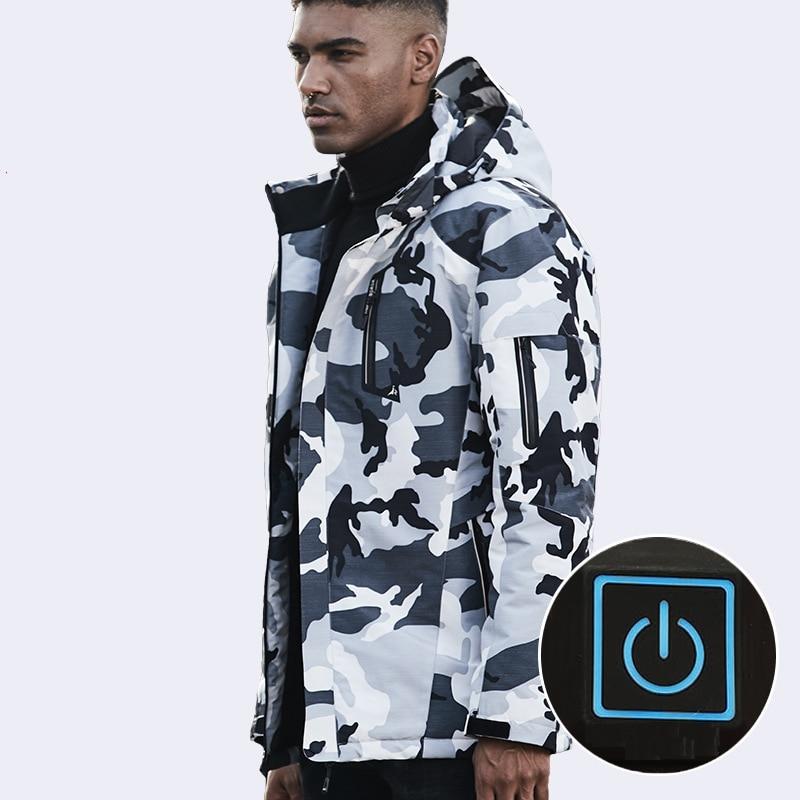 Veste chauffante vieux campeur