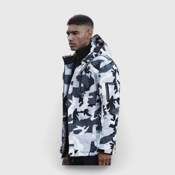 Veste chauffante vieux campeur