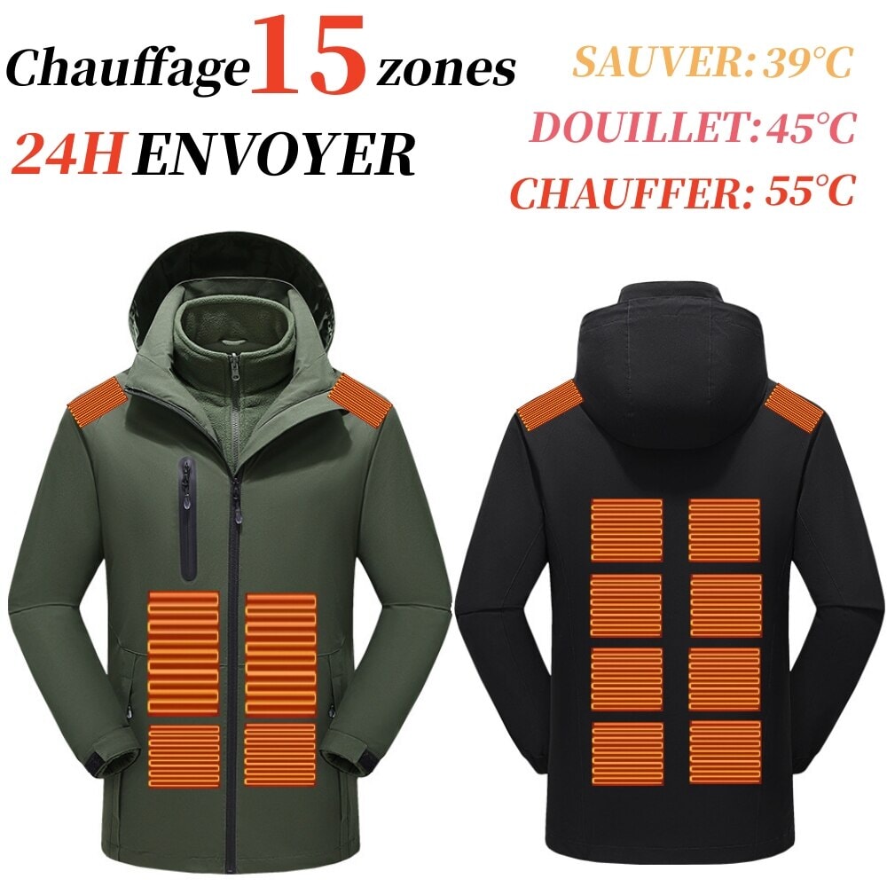 Veste de travail chauffante homme