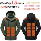 Veste de travail chauffante homme