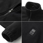 Veste polaire chauffante noir pour homme